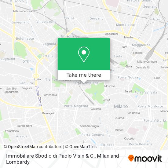 Immobiliare Sbodio di Paolo Visin & C. map