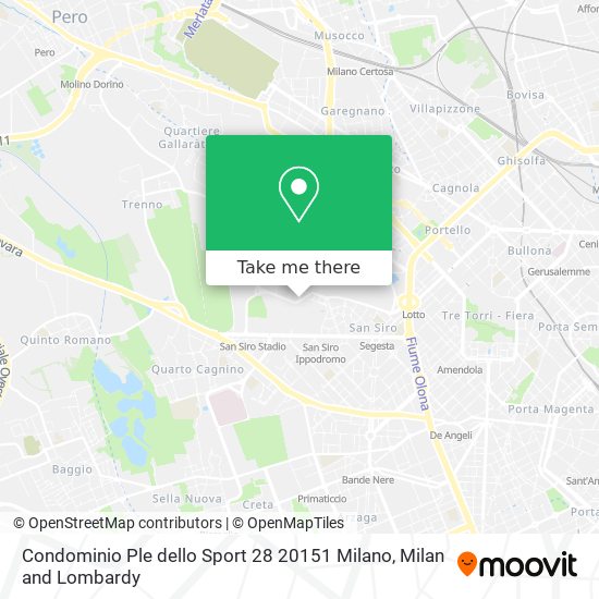 Condominio Ple dello Sport 28 20151 Milano map