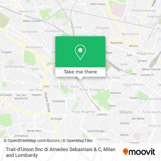 Trait-d'Union Snc di Amedeo Sebastiani & C map