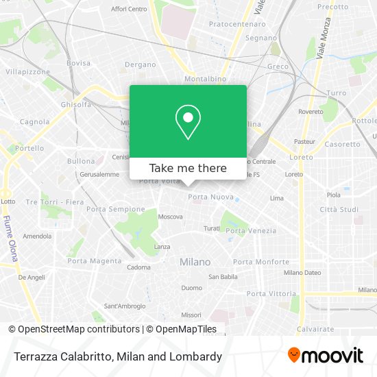 Terrazza Calabritto map