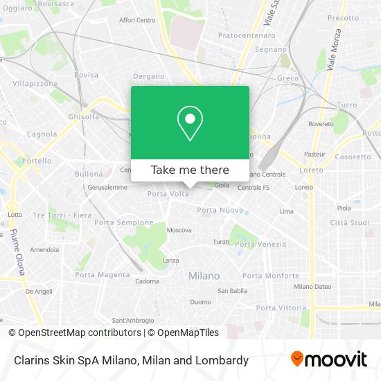 Clarins Skin SpA Milano map