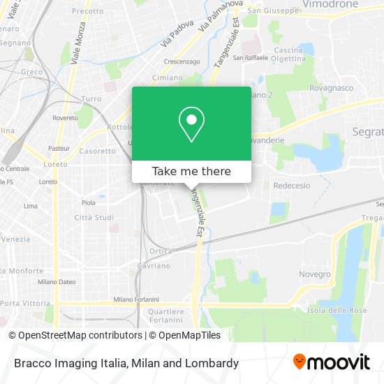 Bracco Imaging Italia map