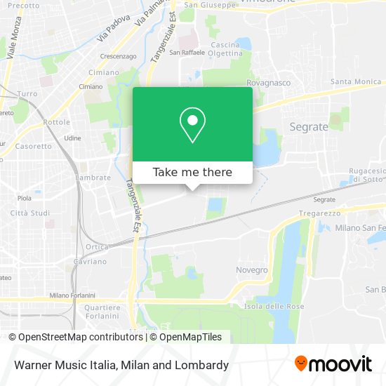 Warner Music Italia map