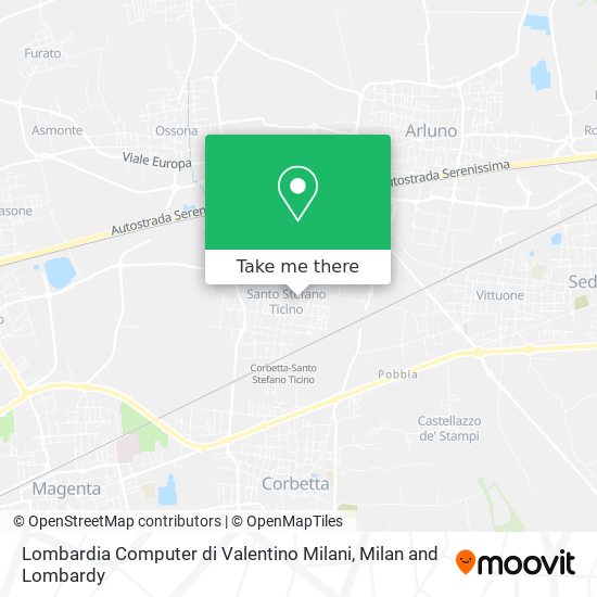 Lombardia Computer di Valentino Milani map