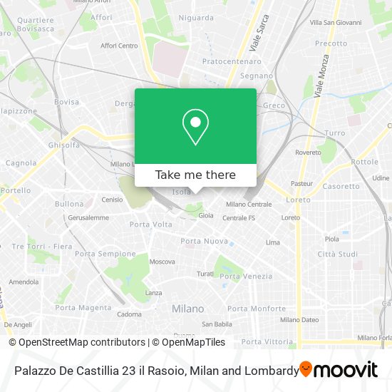 Palazzo De Castillia 23 il Rasoio map