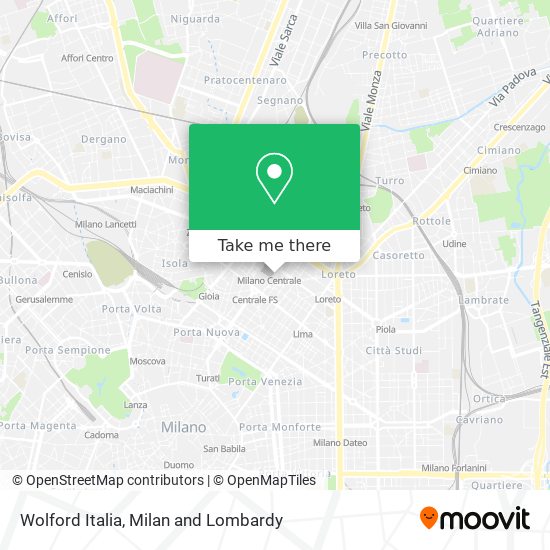 Wolford Italia map