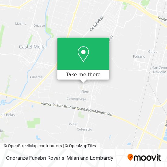Onoranze Funebri Rovaris map