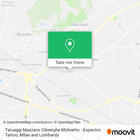 Tatuaggi Mazzano Ciliverghe Molinetto - Espectro Tattoo map