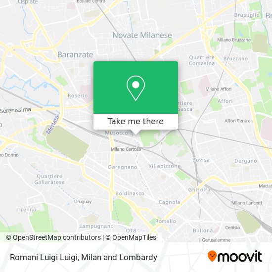 Romani Luigi Luigi map