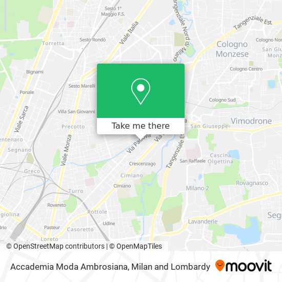 Accademia Moda Ambrosiana map