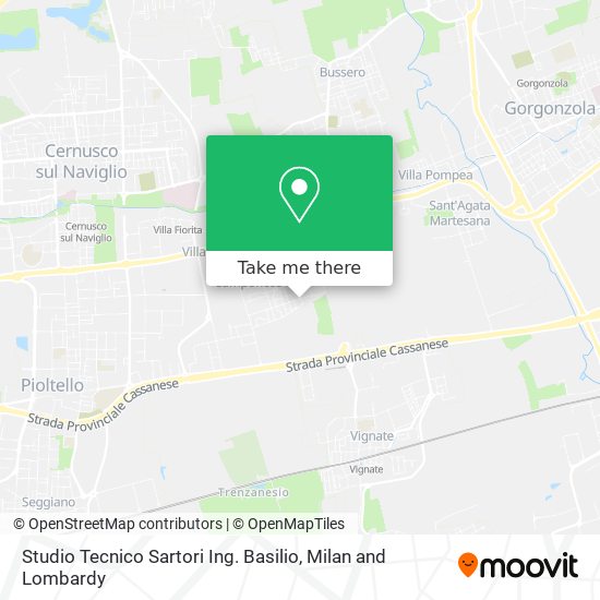 Studio Tecnico Sartori Ing. Basilio map