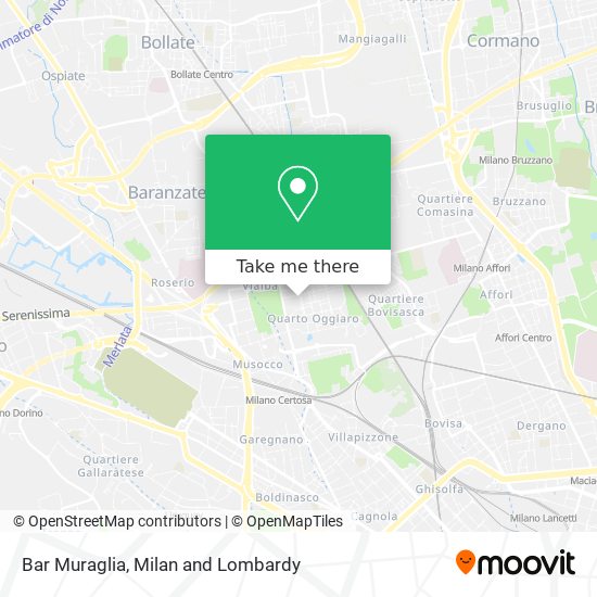 Bar Muraglia map
