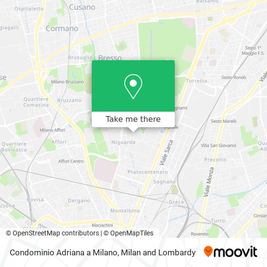 Condominio Adriana a Milano map
