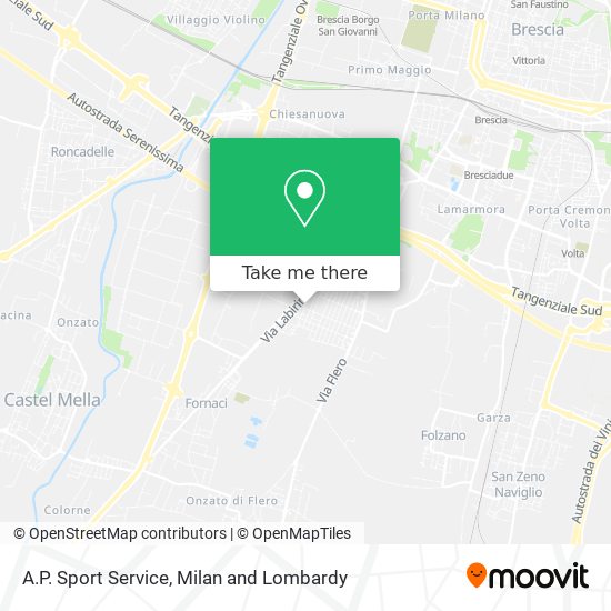 A.P. Sport Service map