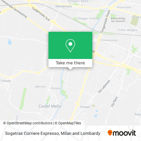 Sogetras Corriere Espresso map