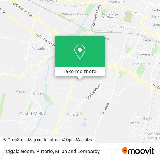 Cigala Geom. Vittorio map