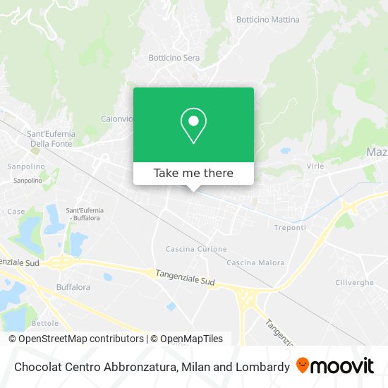 Chocolat Centro Abbronzatura map
