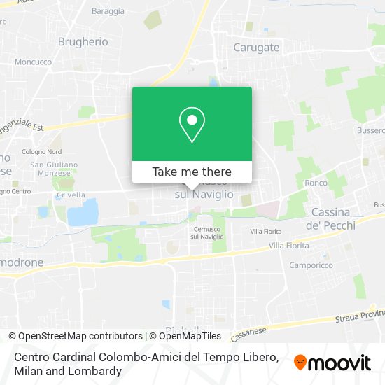 Centro Cardinal Colombo-Amici del Tempo Libero map