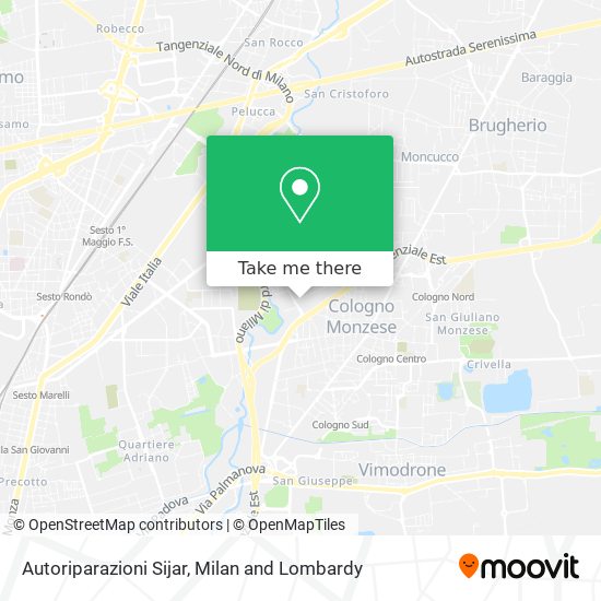 Autoriparazioni Sijar map
