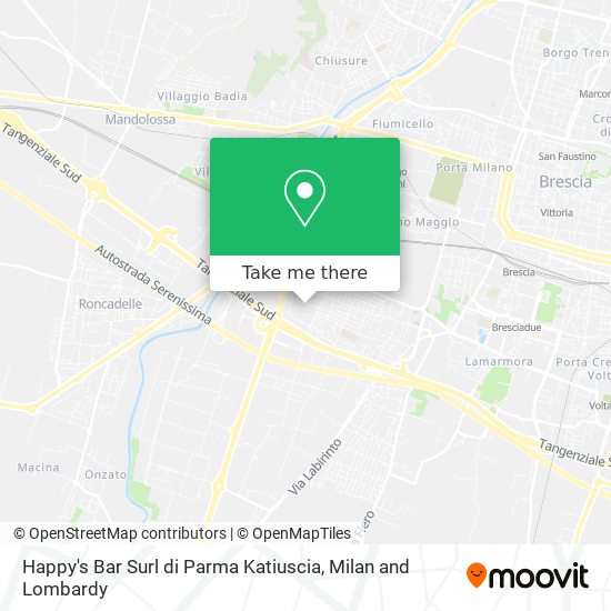 Happy's Bar Surl di Parma Katiuscia map
