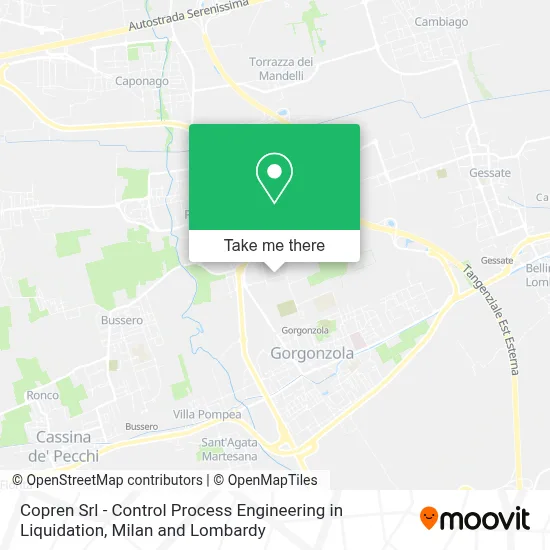 Copren Srl - Control Process Engineering in Liquidation map