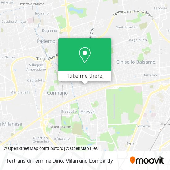 Tertrans di Termine Dino map
