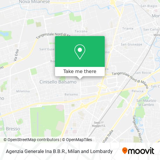 Agenzia Generale Ina B.B.R. map