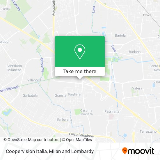 Coopervision Italia map