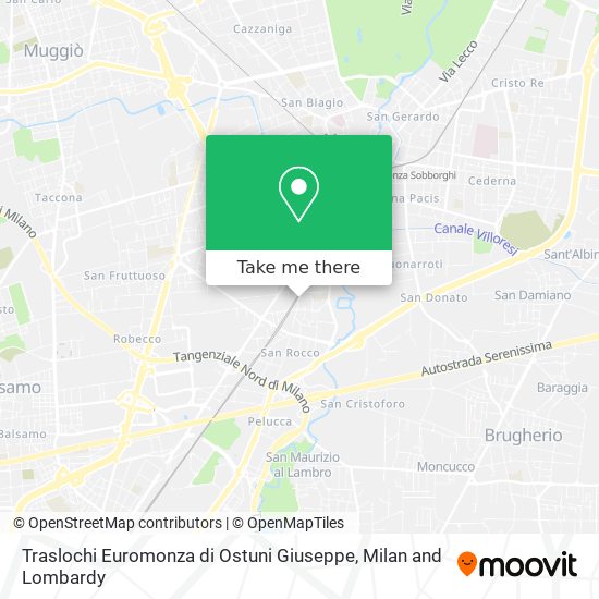 Traslochi Euromonza di Ostuni Giuseppe map