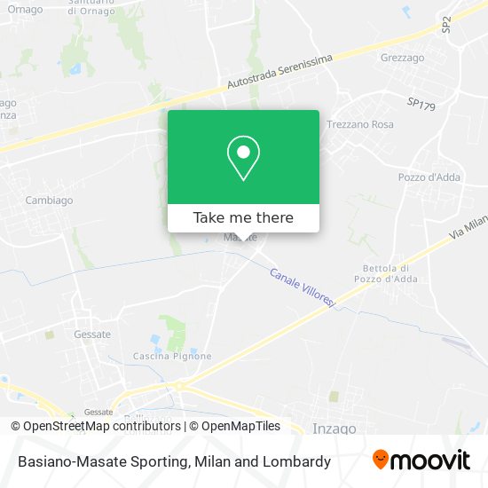 Basiano-Masate Sporting map