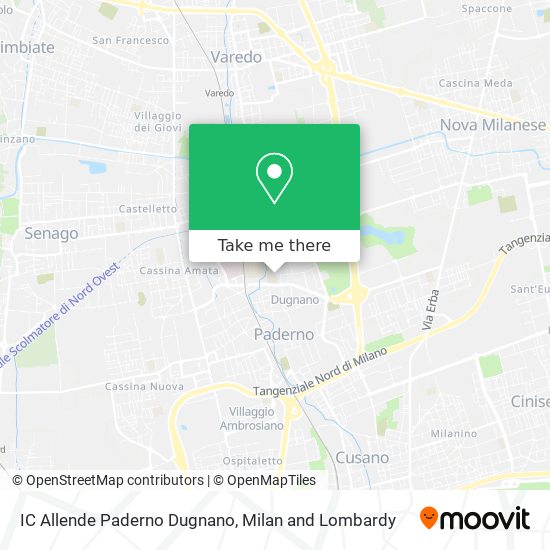 IC Allende Paderno Dugnano map