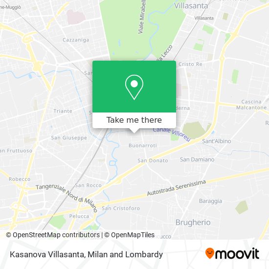 Kasanova Villasanta map