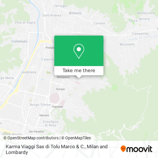 Karma Viaggi Sas di Tolu Marco & C. map