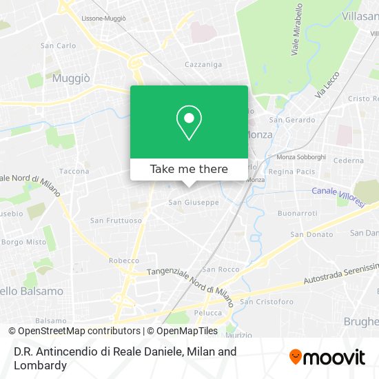 D.R. Antincendio di Reale Daniele map