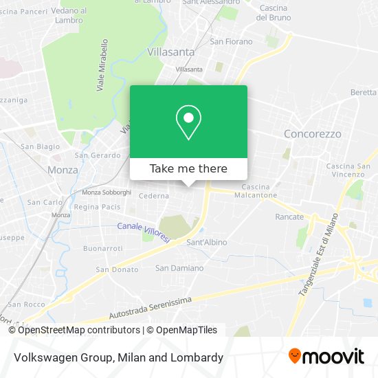Volkswagen Group map