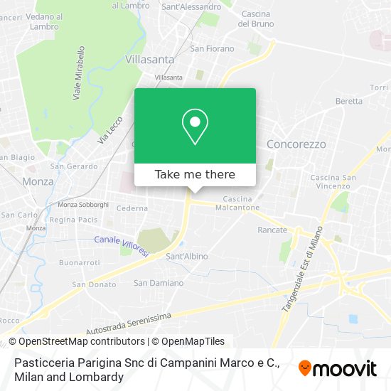 Pasticceria Parigina Snc di Campanini Marco e C. map