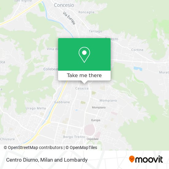 Centro Diurno map