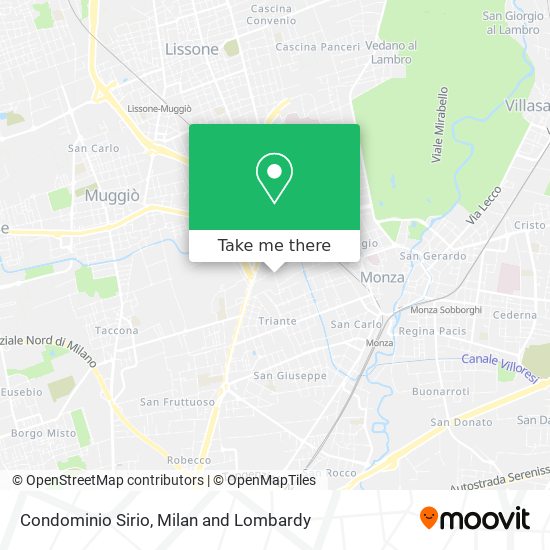 Condominio Sirio map