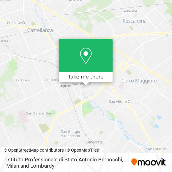 Istituto Professionale di Stato Antonio Bernocchi map