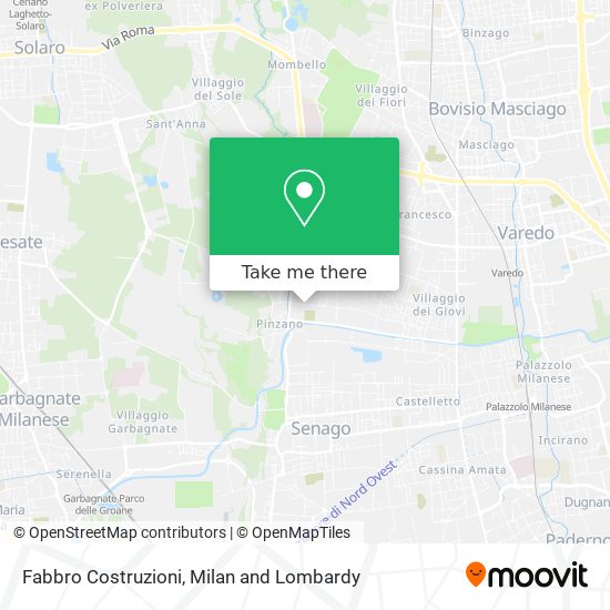 Fabbro Costruzioni map