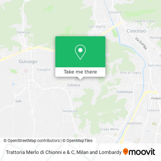 Trattoria Merlo di Chionni e & C map