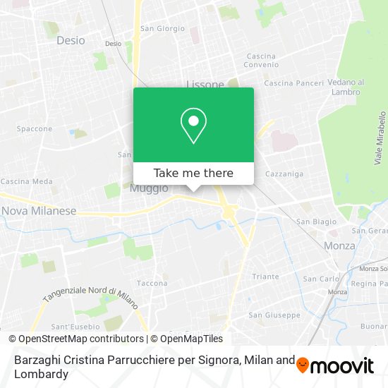Barzaghi Cristina Parrucchiere per Signora map