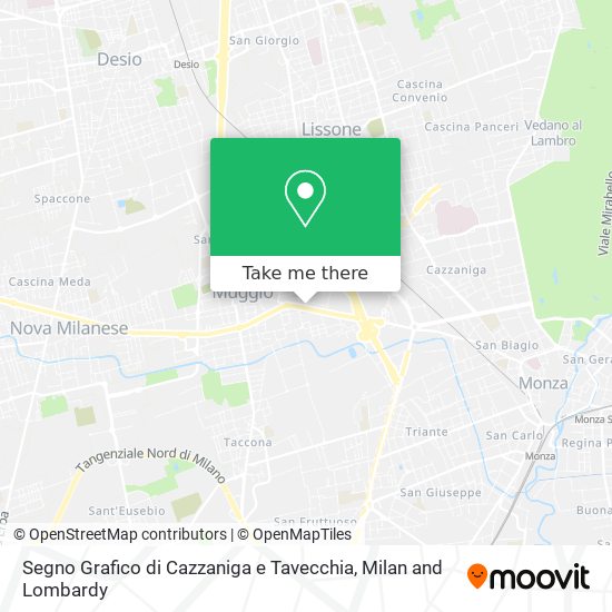 Segno Grafico di Cazzaniga e Tavecchia map
