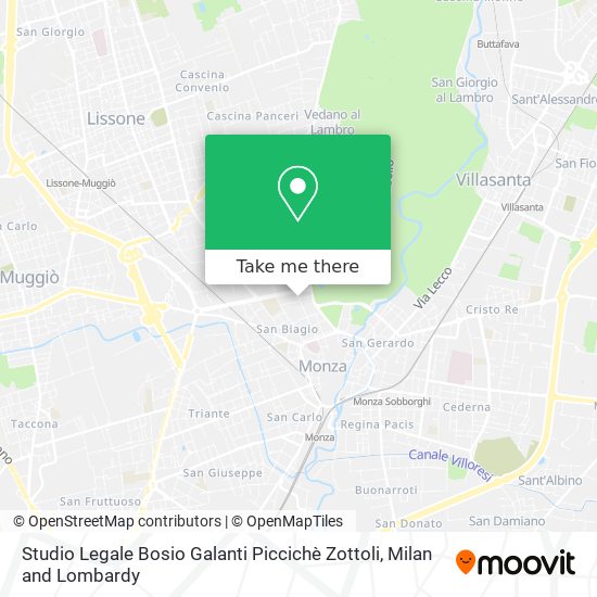Studio Legale Bosio Galanti Piccichè Zottoli map
