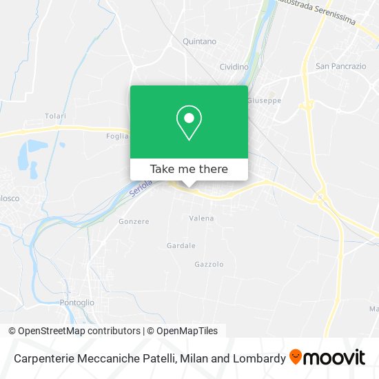 Carpenterie Meccaniche Patelli map