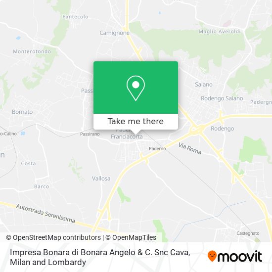 Impresa Bonara di Bonara Angelo & C. Snc Cava map