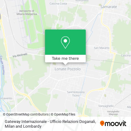 Gateway Internazionale - Ufficio Relazioni Doganali map