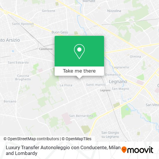 Luxury Transfer Autonoleggio con Conducente map