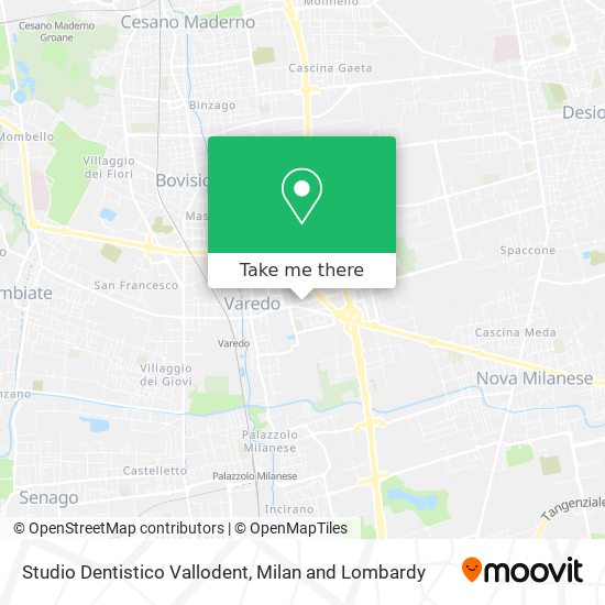 Studio Dentistico Vallodent map