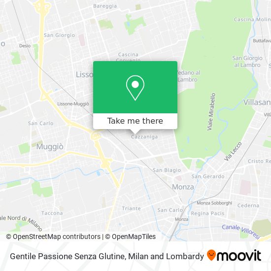 Gentile Passione Senza Glutine map